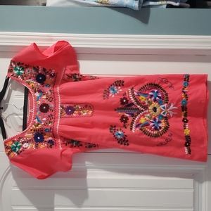 Hand made colorful dress